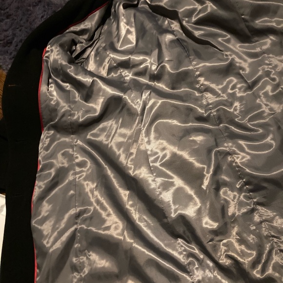 Calvin Klein Size 8 Women's Black Wool Blend Knee Length Coat - Picture 8 of 11